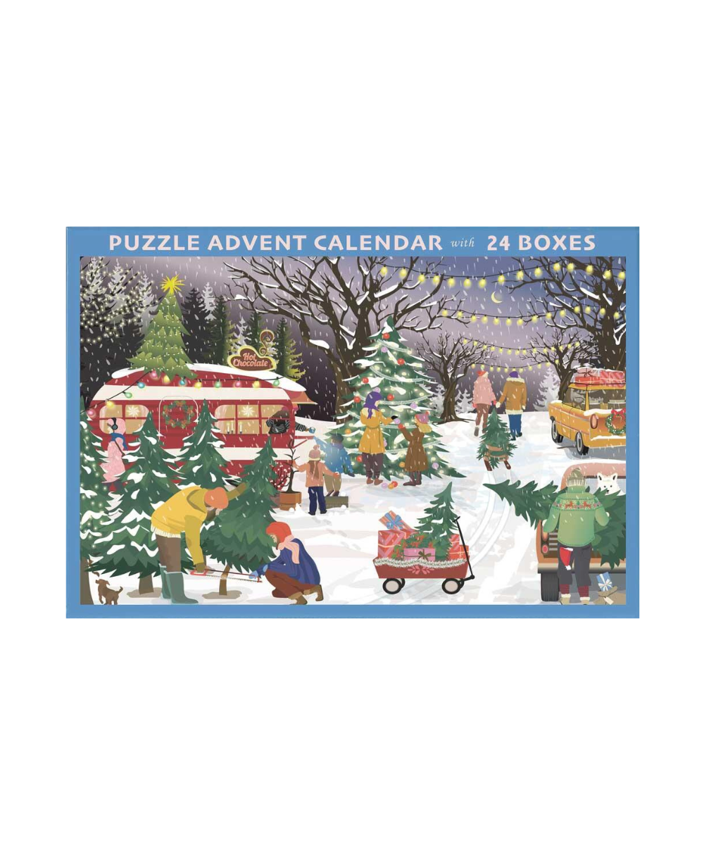 Puslespilsjulekalender - 24 æsker.